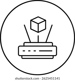 Ícone de vetor holográfico. Pode ser usado para impressão, aplicativos móveis e da Web.