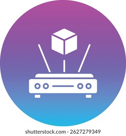 Icono de Vector holográfico. Se puede utilizar para aplicaciones de impresión, móviles y de Web.