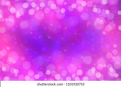 Holographic vector illustration in pastel color. Galaxy fantasy background. The Pastel sky with rainbow for unicorn. Clouds and sky with bokeh.