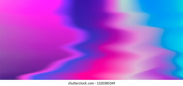 Holographic vector texture, glitched surface with ripples and corrugation. Abstract pastel pearly background for poster/ cover design.