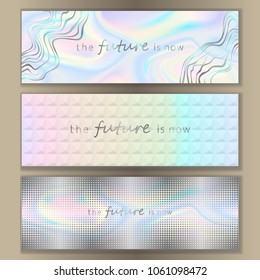 Holographic Web Banner Set