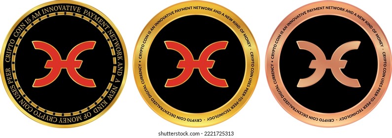holo-hot virtual currency. 3d illustration. vector illustrations.