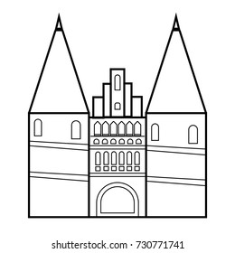holstentor icon outline