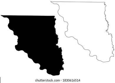 Holt County, Missouri (U.S. county, United States of America, USA, U.S., US) map vector illustration, scribble sketch Holt map