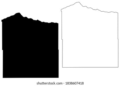 Holt County, Nebraska (U.S. county, United States of America, USA, U.S., US) map vector illustration, scribble sketch Holt map
