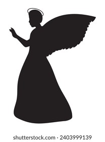 holy angel icon vector isolated