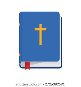 Livro de bíblia sagrado plano vetor design isolado no fundo branco