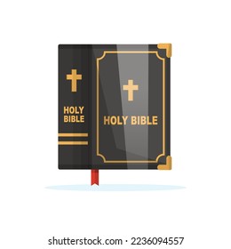 Holy bible book. Front view. The word of God