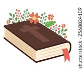 holy bible book icon isolated