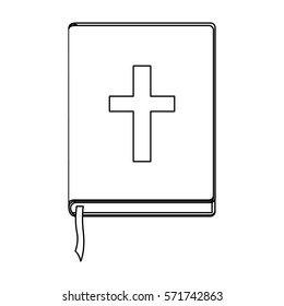 Holy bible book icon vector illustration graphic design