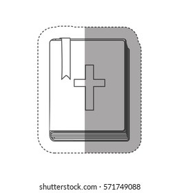 Holy bible book icon vector illustration graphic design
