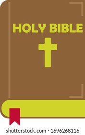 Holy Bible. Book illustration. Vector icon. Eps 10