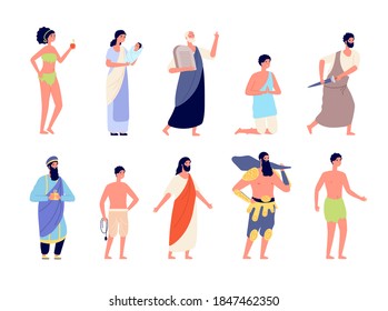 Old Woman Poses Set Vector Black Stock Vector (Royalty Free) 1159988704