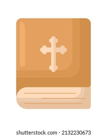 holy bible design with a cross