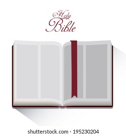 Holy bible design over white background, vector illustration