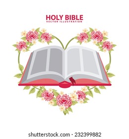 holy bible graphic design , vector illustration