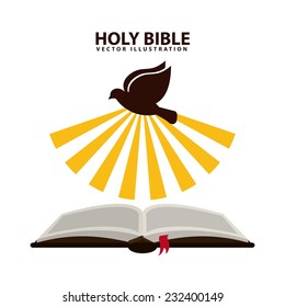 holy bible graphic design , vector illustration