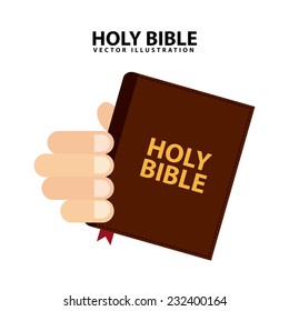 holy bible graphic design , vector illustration