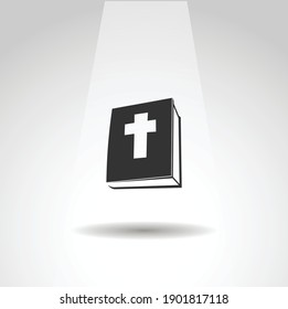 Holy Bible icon. Bible book vector icon, simple Bible icon
