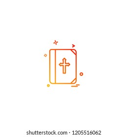 Holy Bible icon design vector 