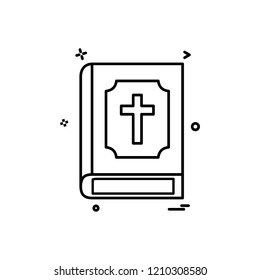Holy Bible icon design vector