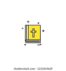 Holy Bible icon design vector 