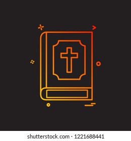 Holy Bible icon design vector