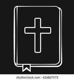 Holy Bible icon. Vector.