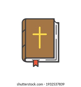 Holy Bible icon. Vector illustration.