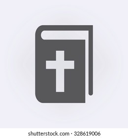 Holy Bible icon . Vector illustration