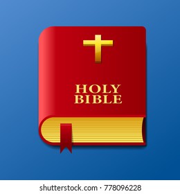 Holy bible icon vector illustration.