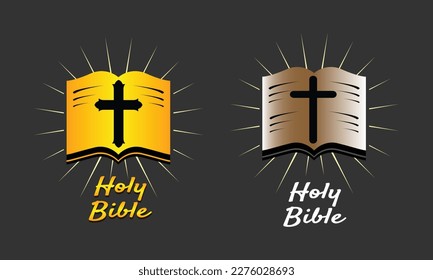 Libros de iconos del logo de la Biblia Santa