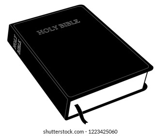 Holy Bible on white background vector eps 10