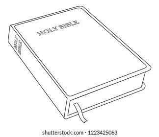 Holy Bible on white background vector eps 10