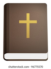 Holy bible on a white background. Vector illustration.