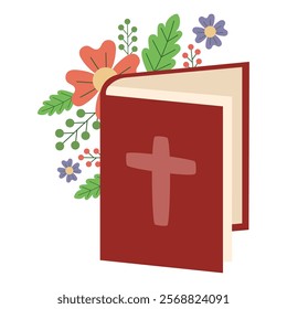 holy bible religious isolated icon