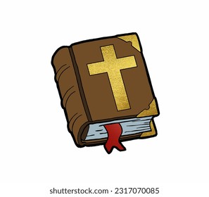 holy bible vector drawing, word of god,