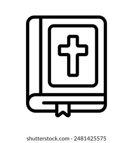 Ein heiliges Buch der Bibel, heiliges Buch Vektorgrafik Design