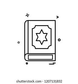Holy book icon design vector