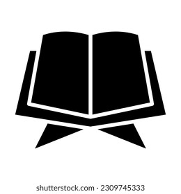 Holy Book Vector Glyph Icon For Personal And Commercial Use.
