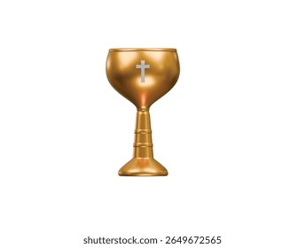 holy chalice icon 3d illustration render