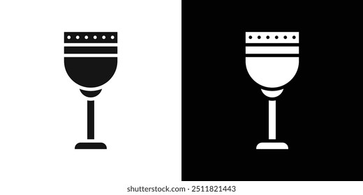 Icono de cáliz sagrado Conjunto de relleno plano colección