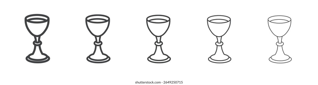 holy chalice icon simple illustration collection symbol