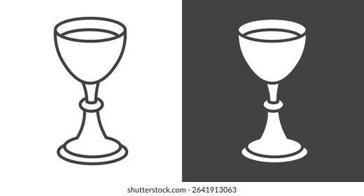 holy chalice icon symbol illustration logo
