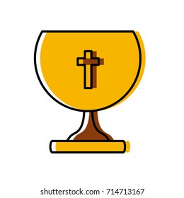 Holy chalice isolated