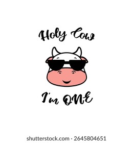Holy Cow I'm One First Birthday Design