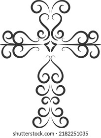 Diseño de la Cruz Sagrada para impresión o uso como afiche, tarjeta, volante, tatuaje o camiseta