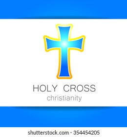 Holy Cross - the sign pattern design. The idea for the logo of the church, religious organizations, associations and others.