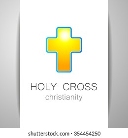 Holy Cross - the sign pattern design. The idea for the logo of the church, religious organizations, associations and others.