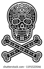 Holy Death, Day of the Dead, mexican sugar skull, grunge vintage design t shirts